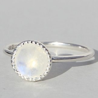 Campur Sølv ring Spring sparkle med månesten NHRS1632M Image 1 800x800